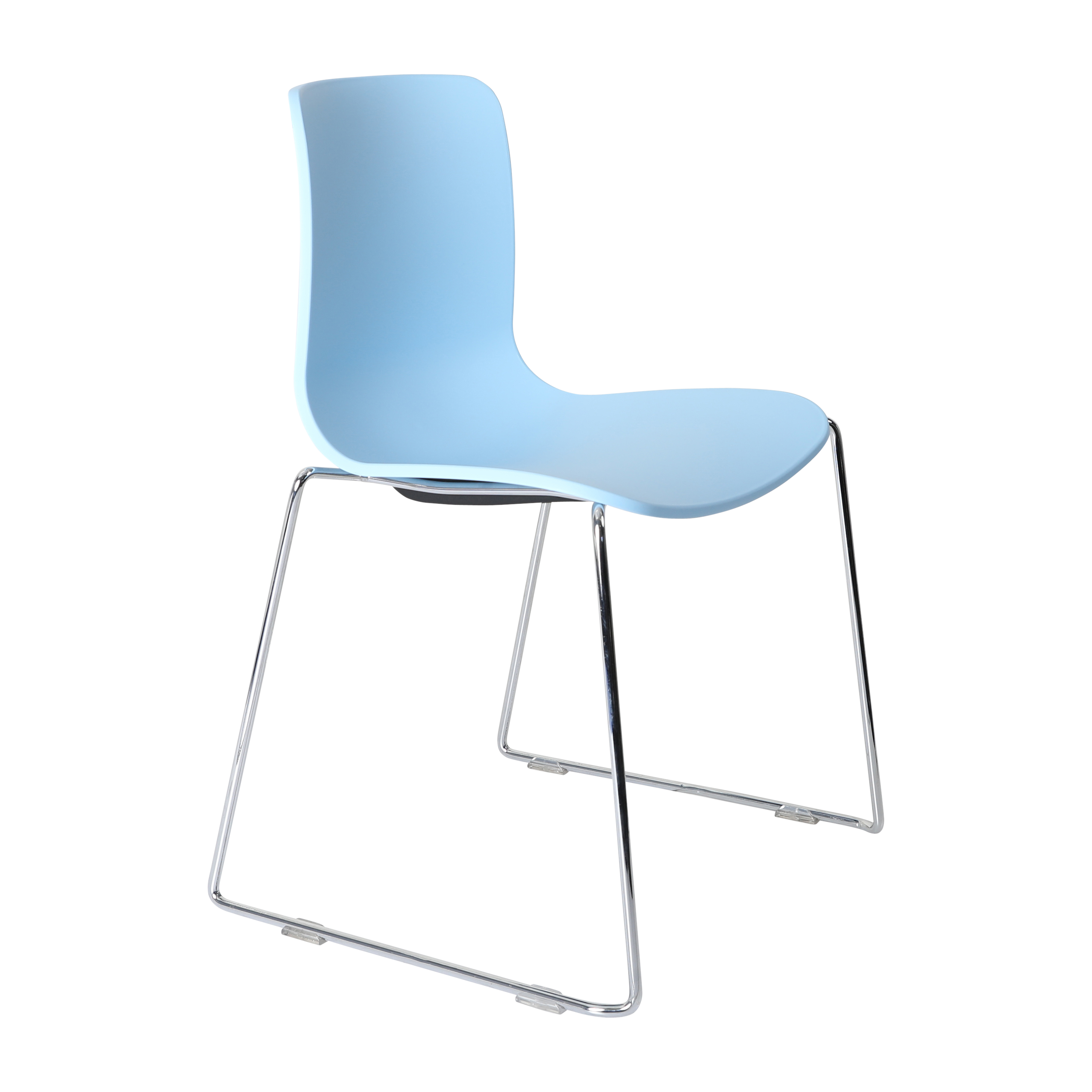 Acti Chair (Pale Blue / Sled Base Chrome)